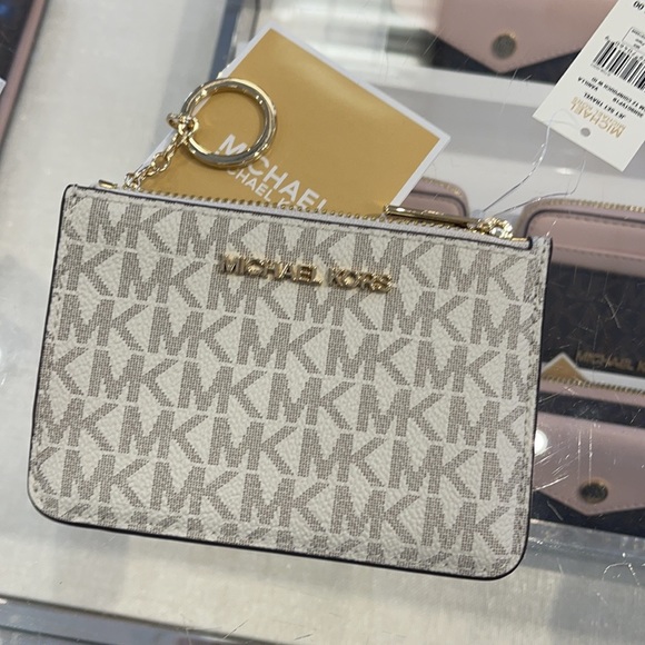 Michael Kors Jet Set Travel Small Leather Top Zip Coin Pouch With ID - Picture 10 of 16